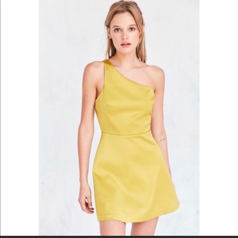 Silence + Noise Sunbeam One Shoulder Dress